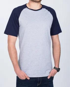 2t Raglan Tall T-Shirt (grey/navy)