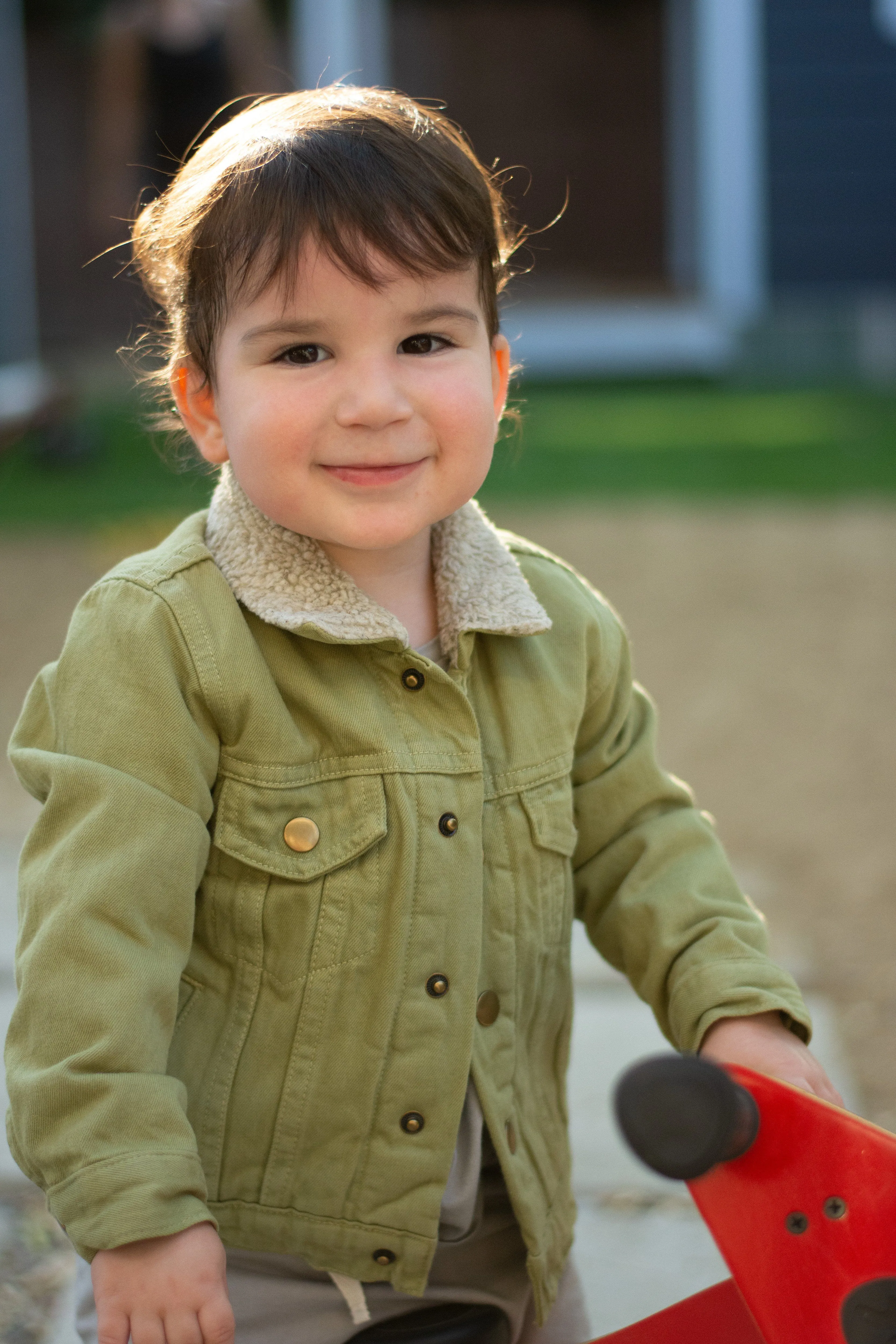 Babies   Kids Denim Jacket - Sour Apple