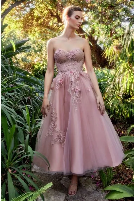 Blush Butterfly Garden Tea Gown