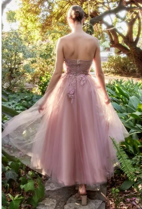 Blush Butterfly Garden Tea Gown