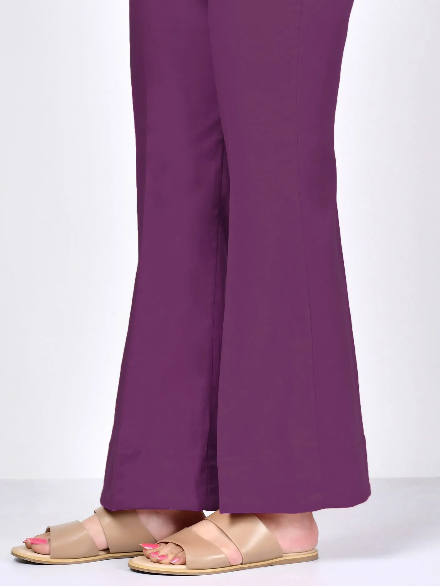 Bootcut Pants-Purple