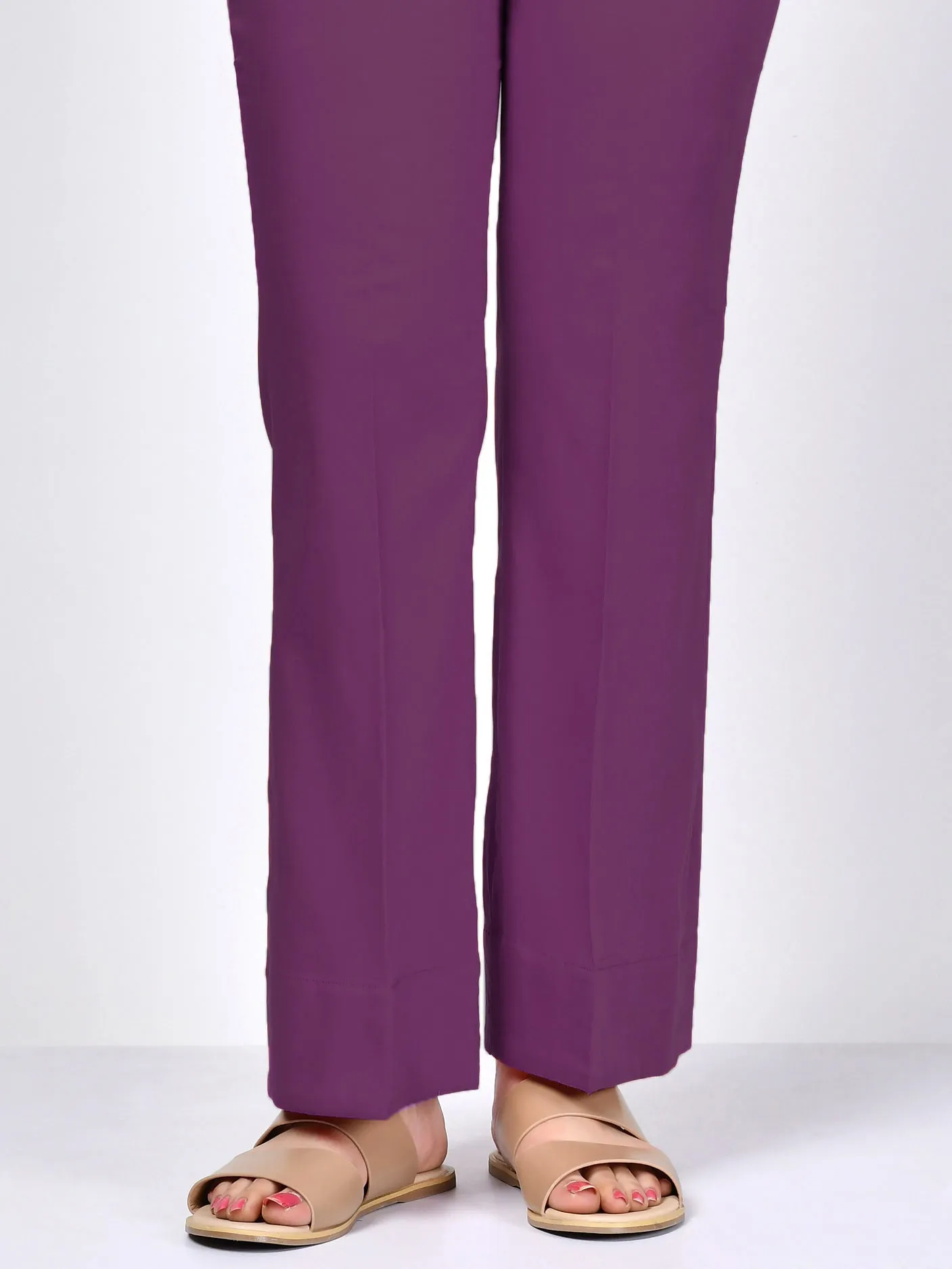 Bootcut Pants-Purple