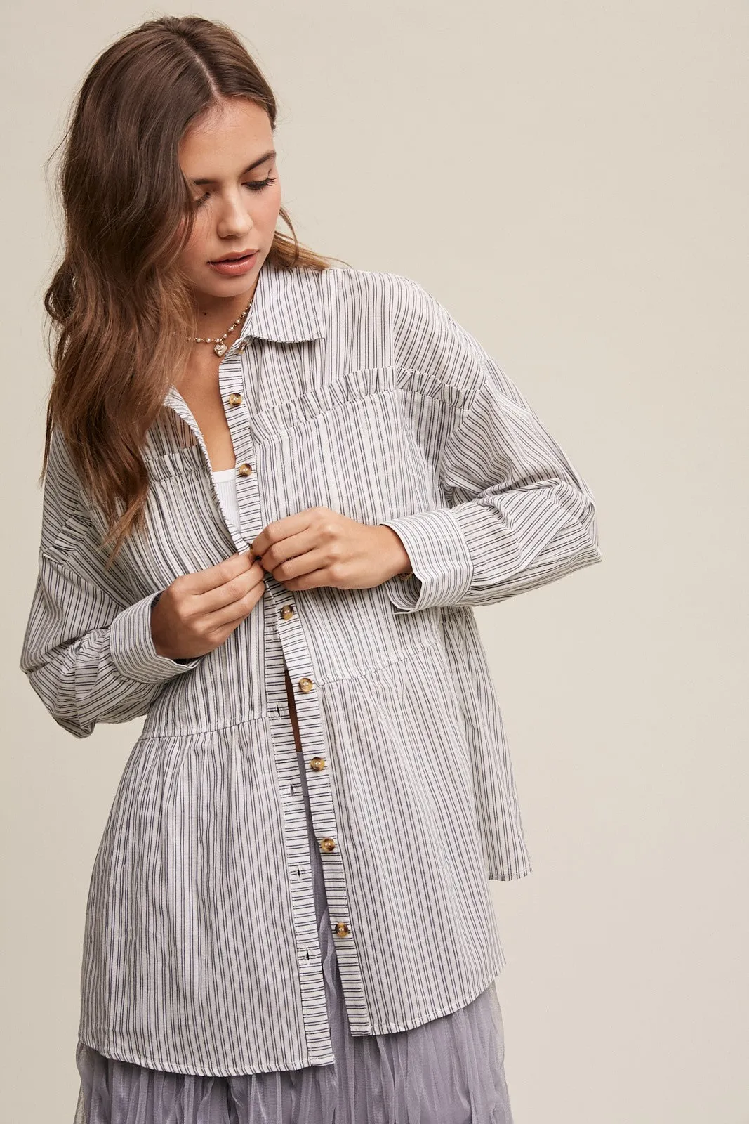 Breezy Button Up