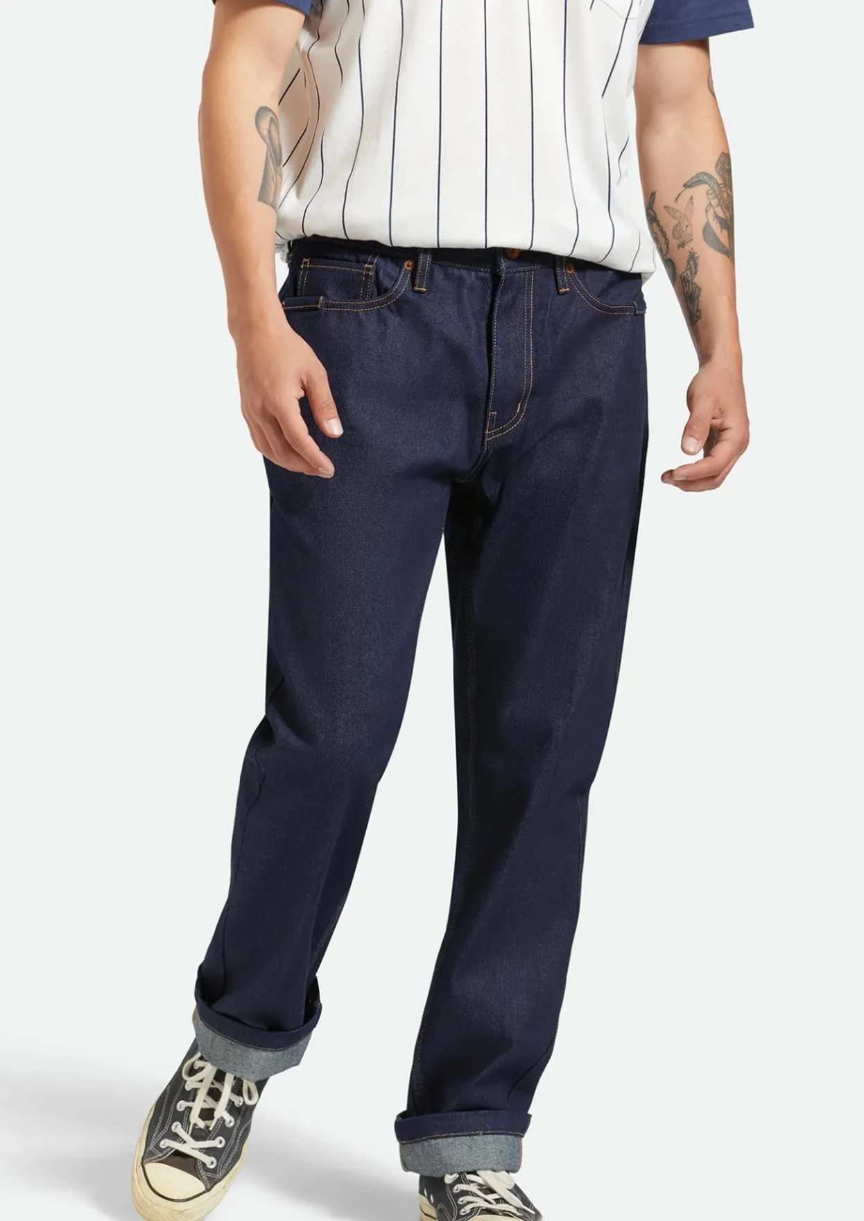 Brixton Builders 5 Pocket Pant Rinse Denim