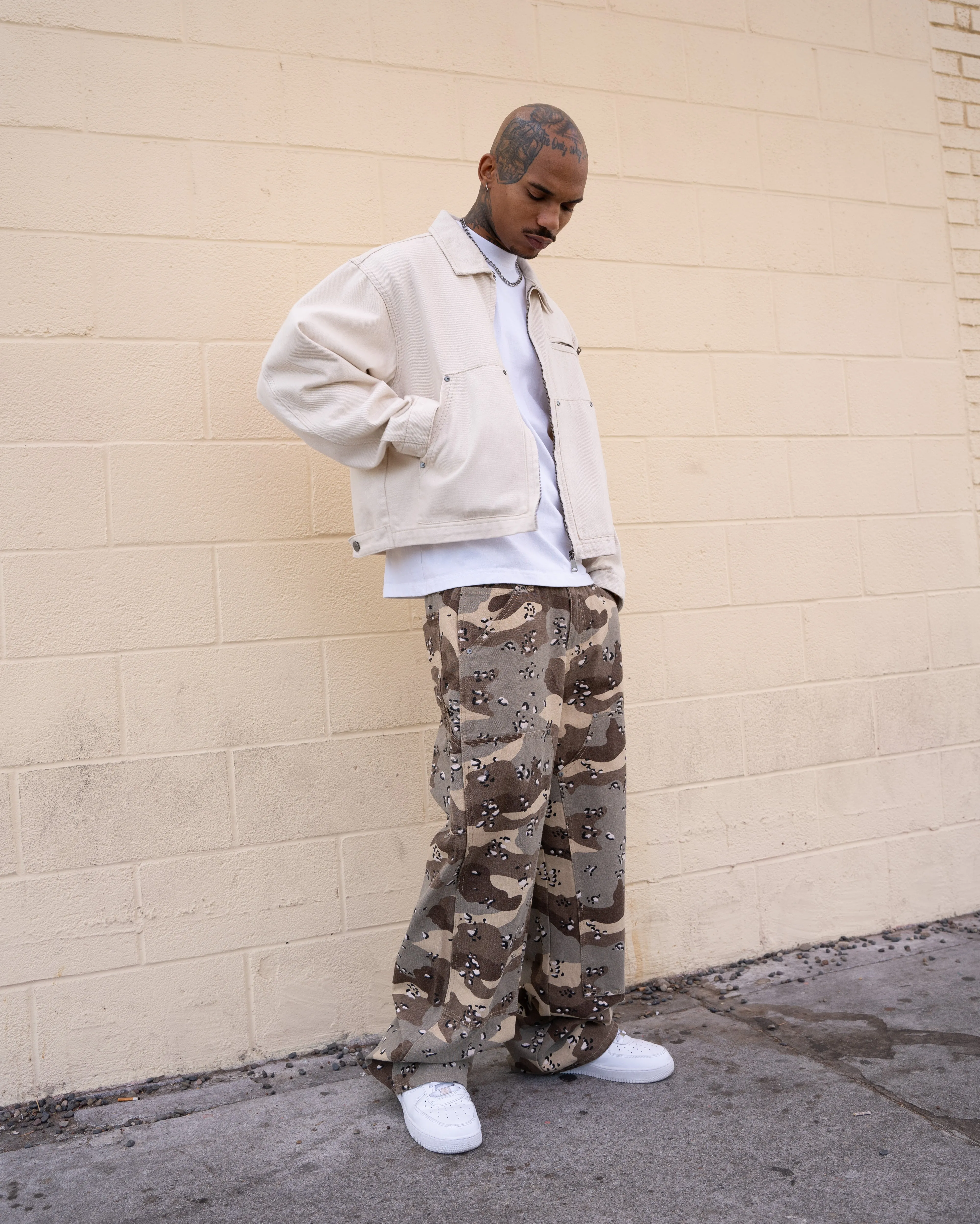 CAMO CARPENTER PANTS - DESERT CAMO