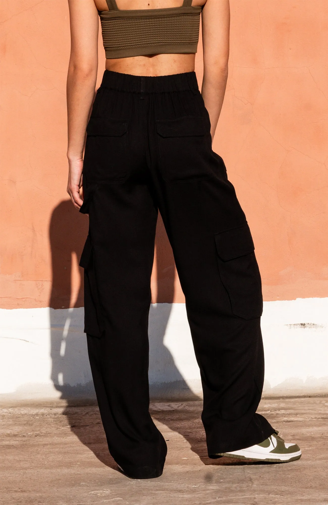 Carpenter Wide leg Pant - Black