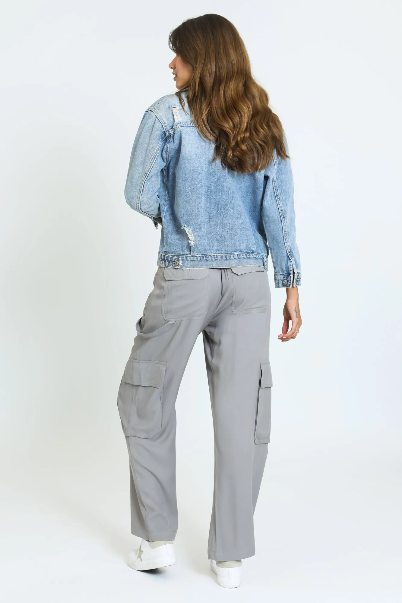 Carpenter Wide Leg Pant - Grey