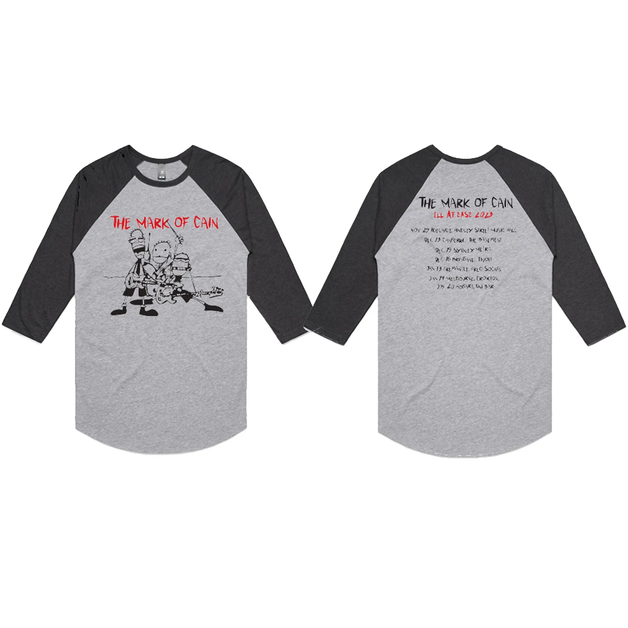 Cartoon Tour T-Shirt (Grey/Asphalt Marle)