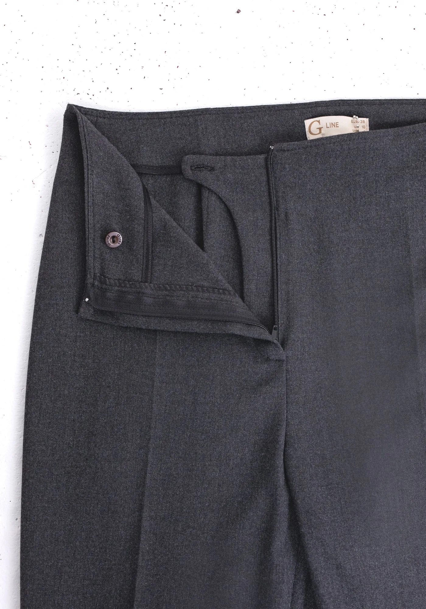 Charcoal Bootcut Pants - High Waisted Flare Trousers