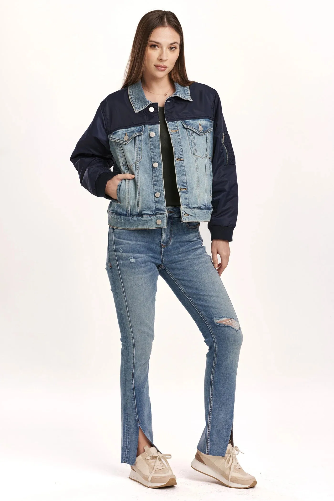 Charly Contrast Denim Jacket