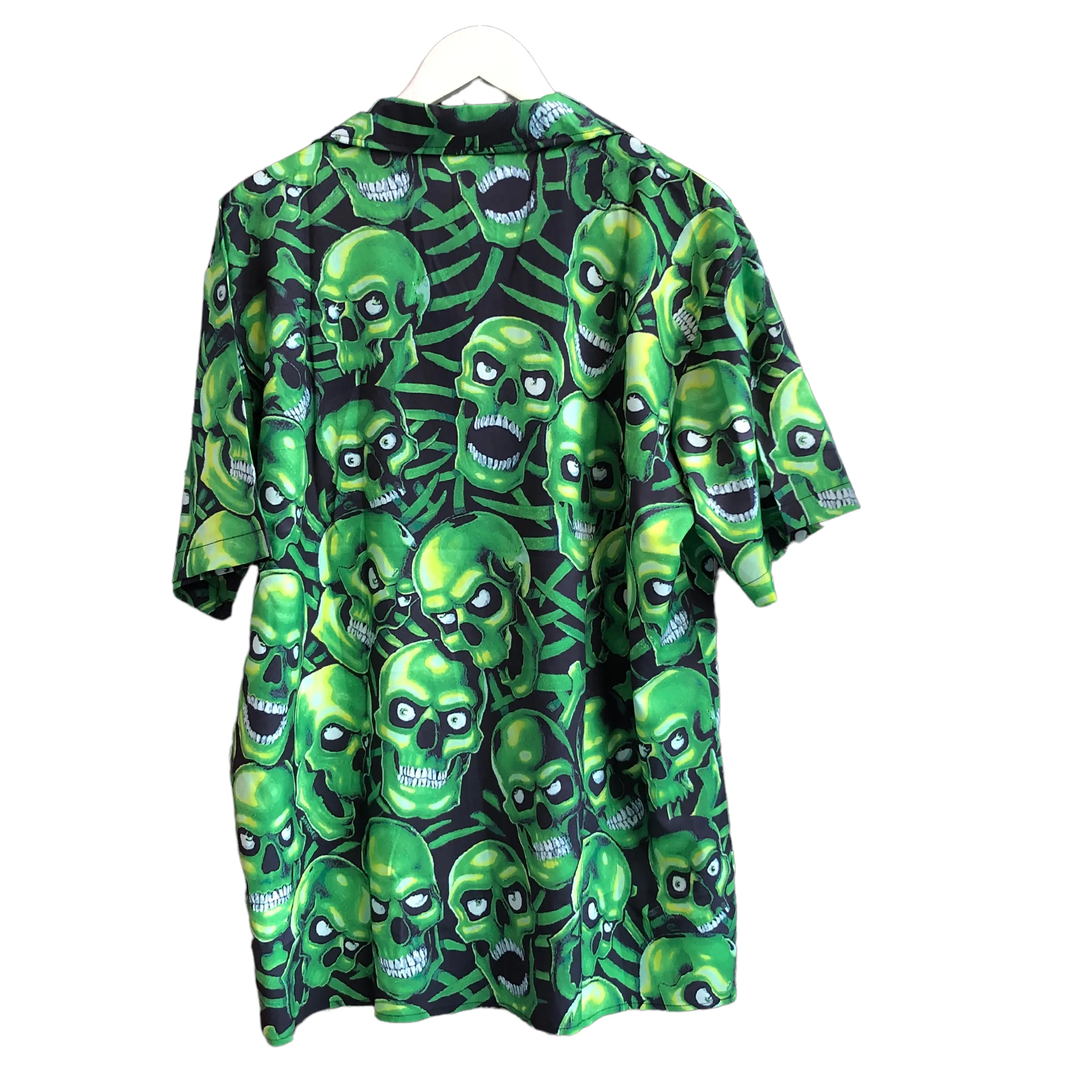 Classic Green skull Button up