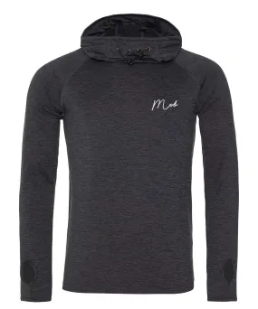 Cowl Neck Mens Gym Top Dark Grey