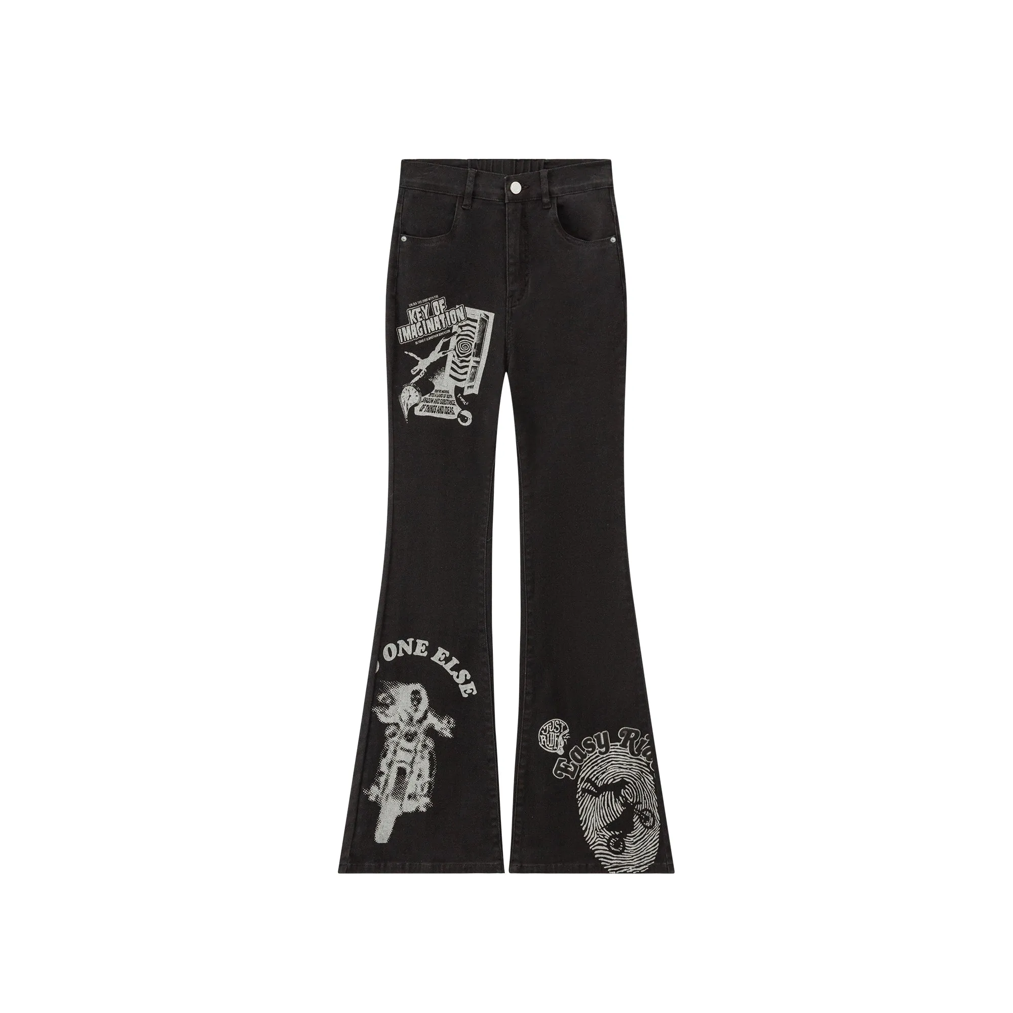 Easy Ride Printed Bootcut Pants