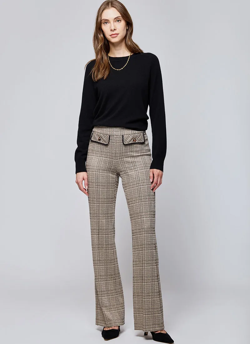 Faith Long Plaid Pant