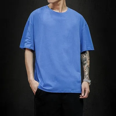 Fashion Solid Oversized Casual T-shirt