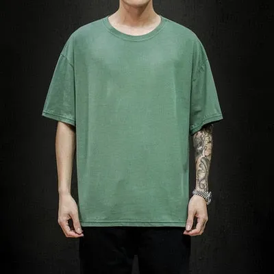 Fashion Solid Oversized Casual T-shirt