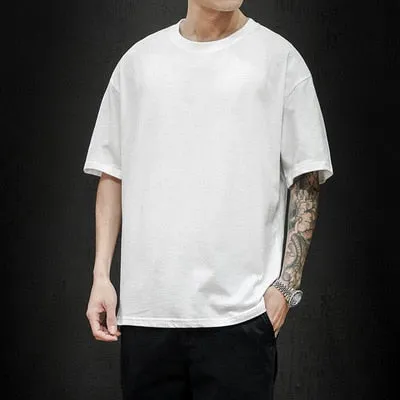 Fashion Solid Oversized Casual T-shirt