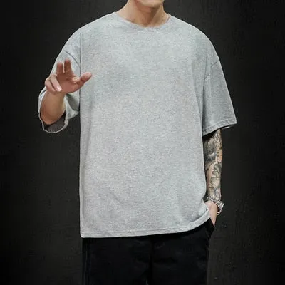 Fashion Solid Oversized Casual T-shirt