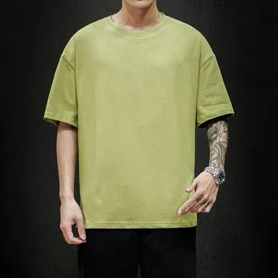 Fashion Solid Oversized Casual T-shirt