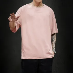 Fashion Solid Oversized Casual T-shirt