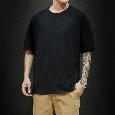 Fashion Solid Oversized Casual T-shirt