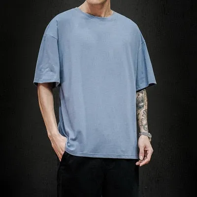 Fashion Solid Oversized Casual T-shirt