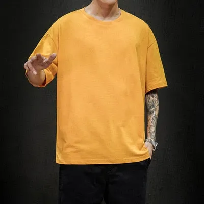 Fashion Solid Oversized Casual T-shirt