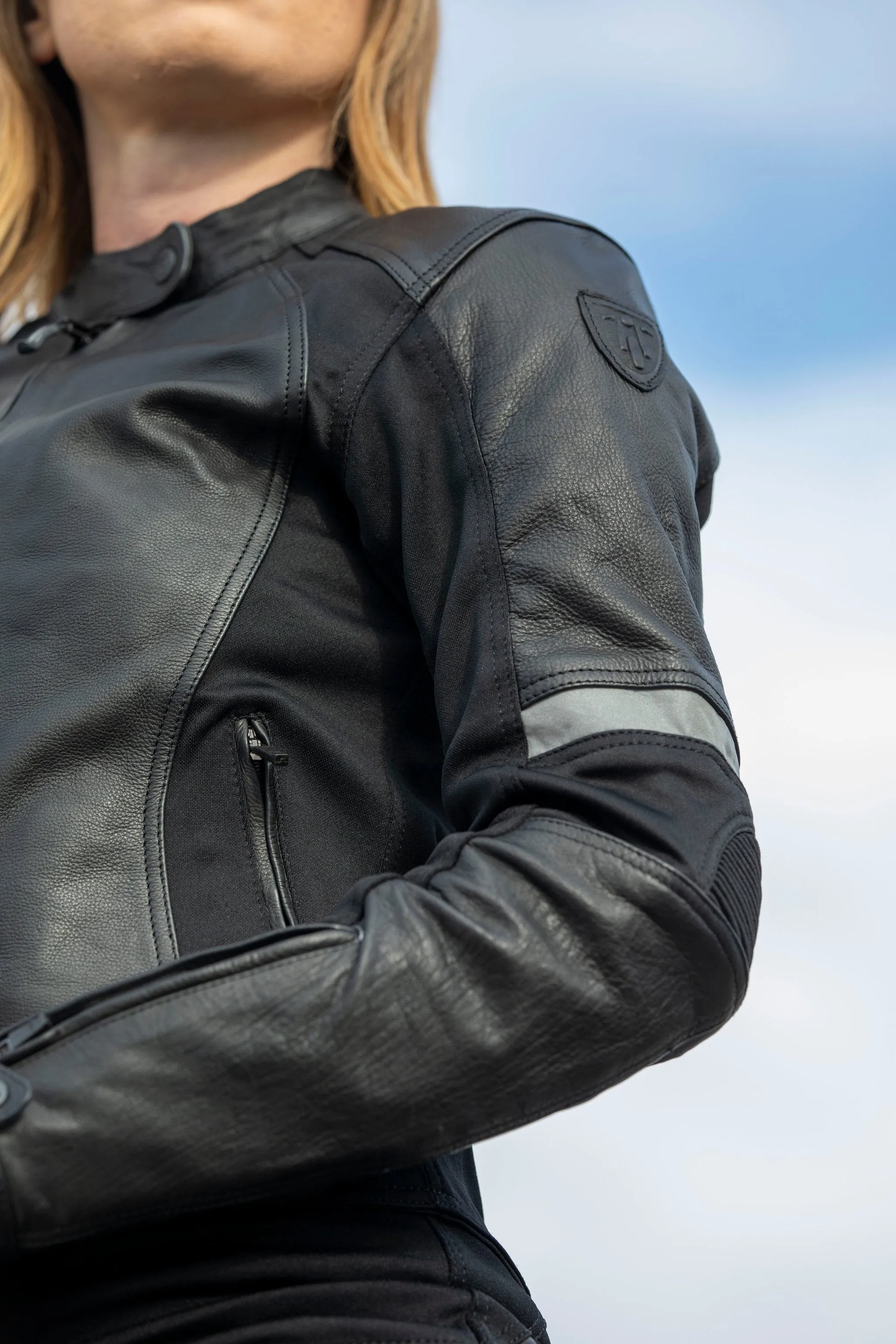 FIONA BLACK - Women's Motorcycle Leather Jacket