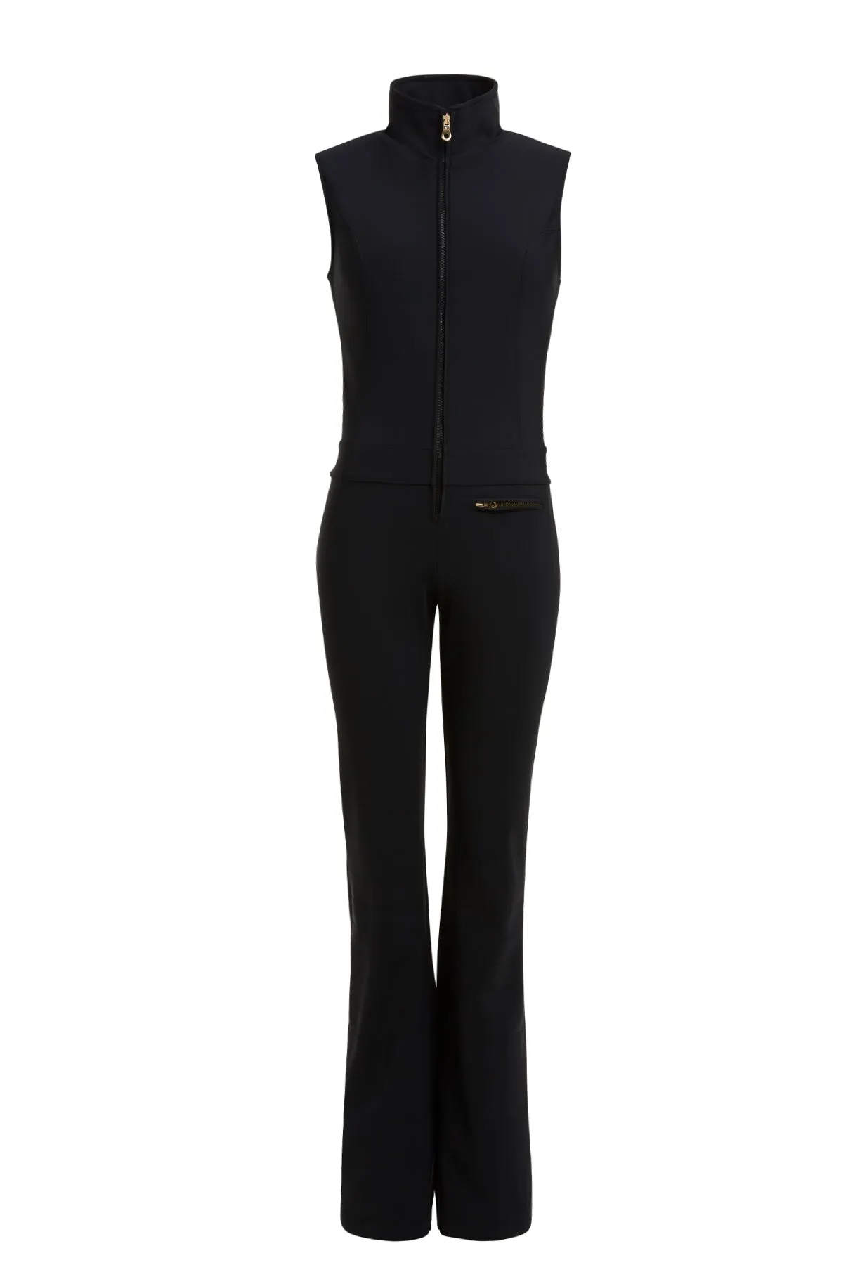 High Society  Emma Softshell One Piece Skisuit in Black and Beige