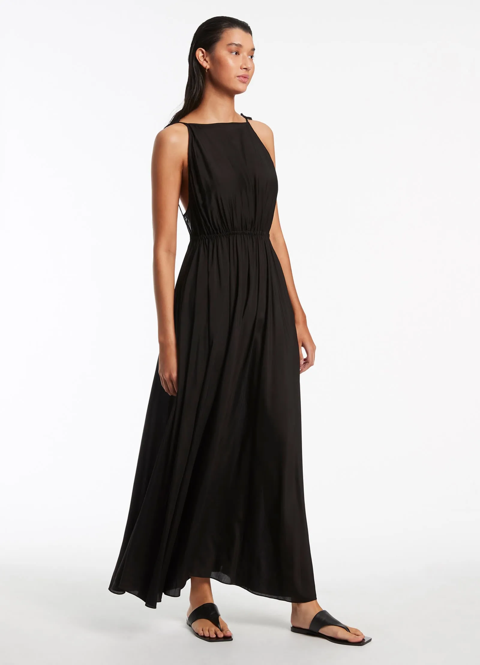 Jetset Backless Maxi Dress - Black