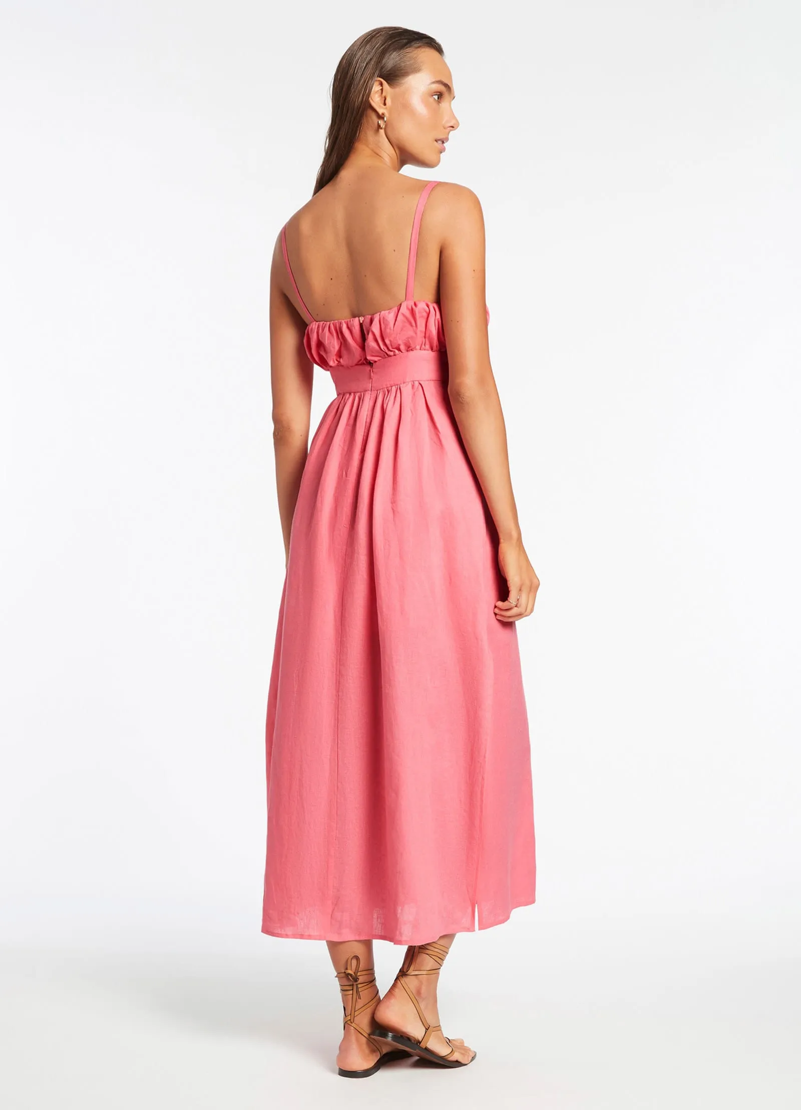 Jetset Gathered Dress - Candy