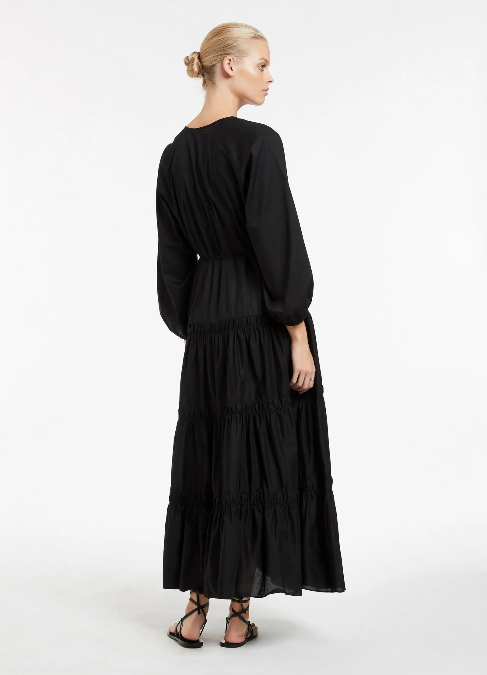 JETSET Tiered Maxi Dress - Black