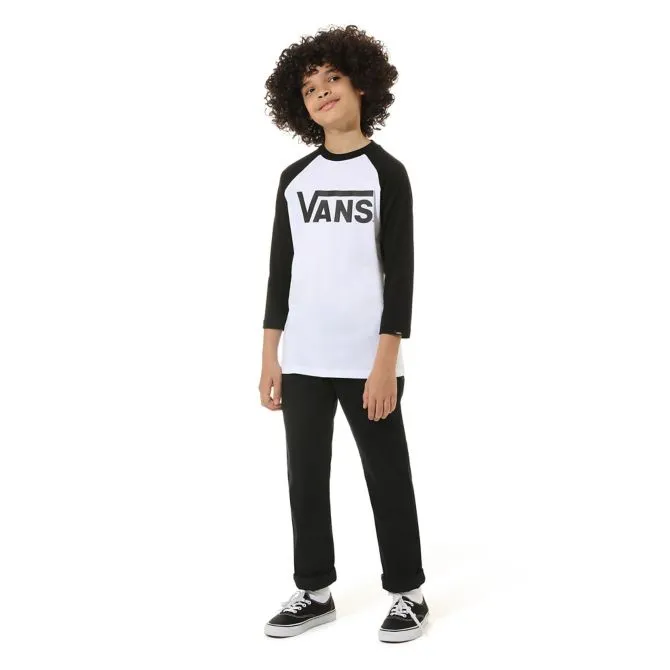 Kids Classic Raglan T-shirt White Black