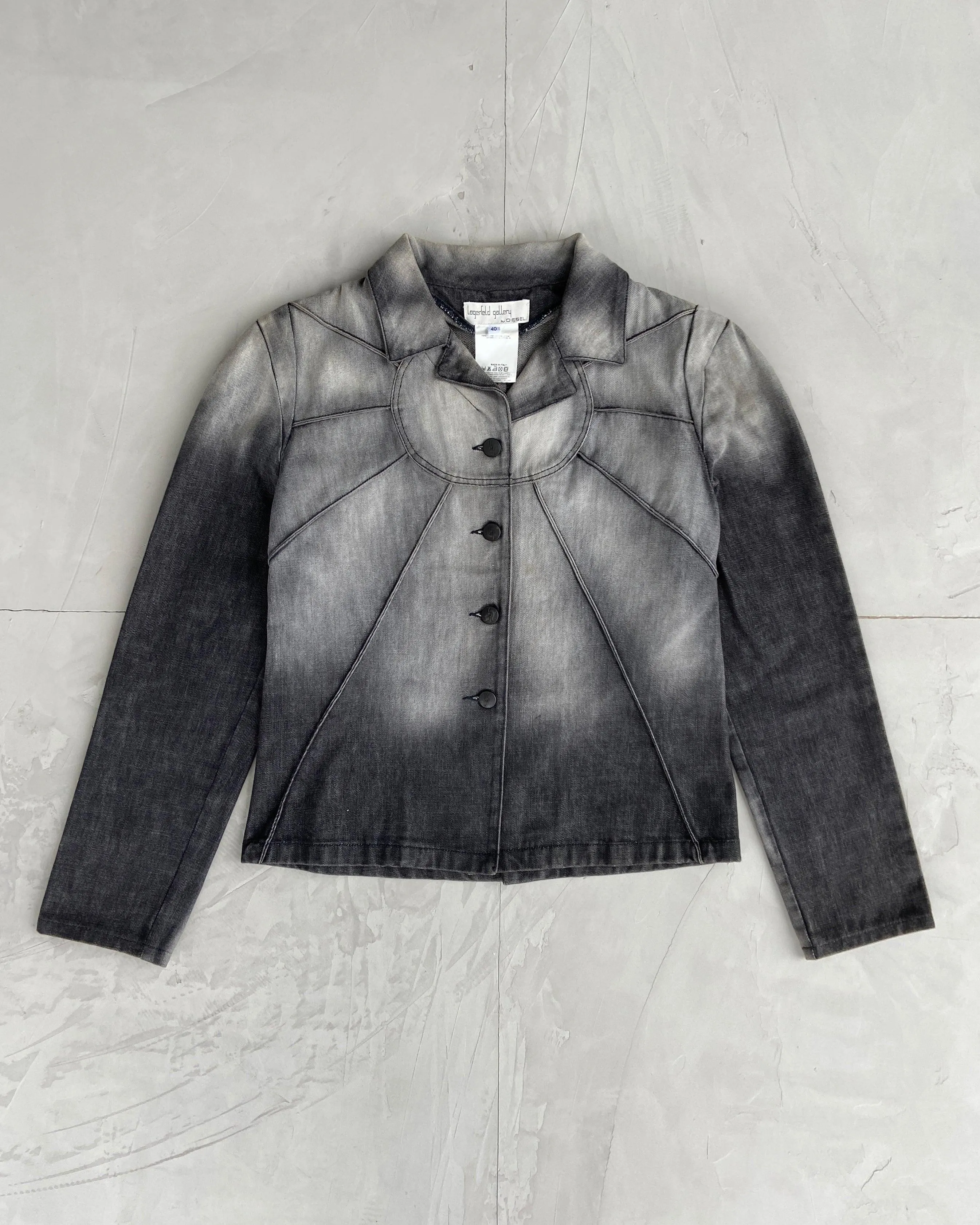 LAGERFELD GALLERY BY DIESEL FW02 DENIM JACKET - M