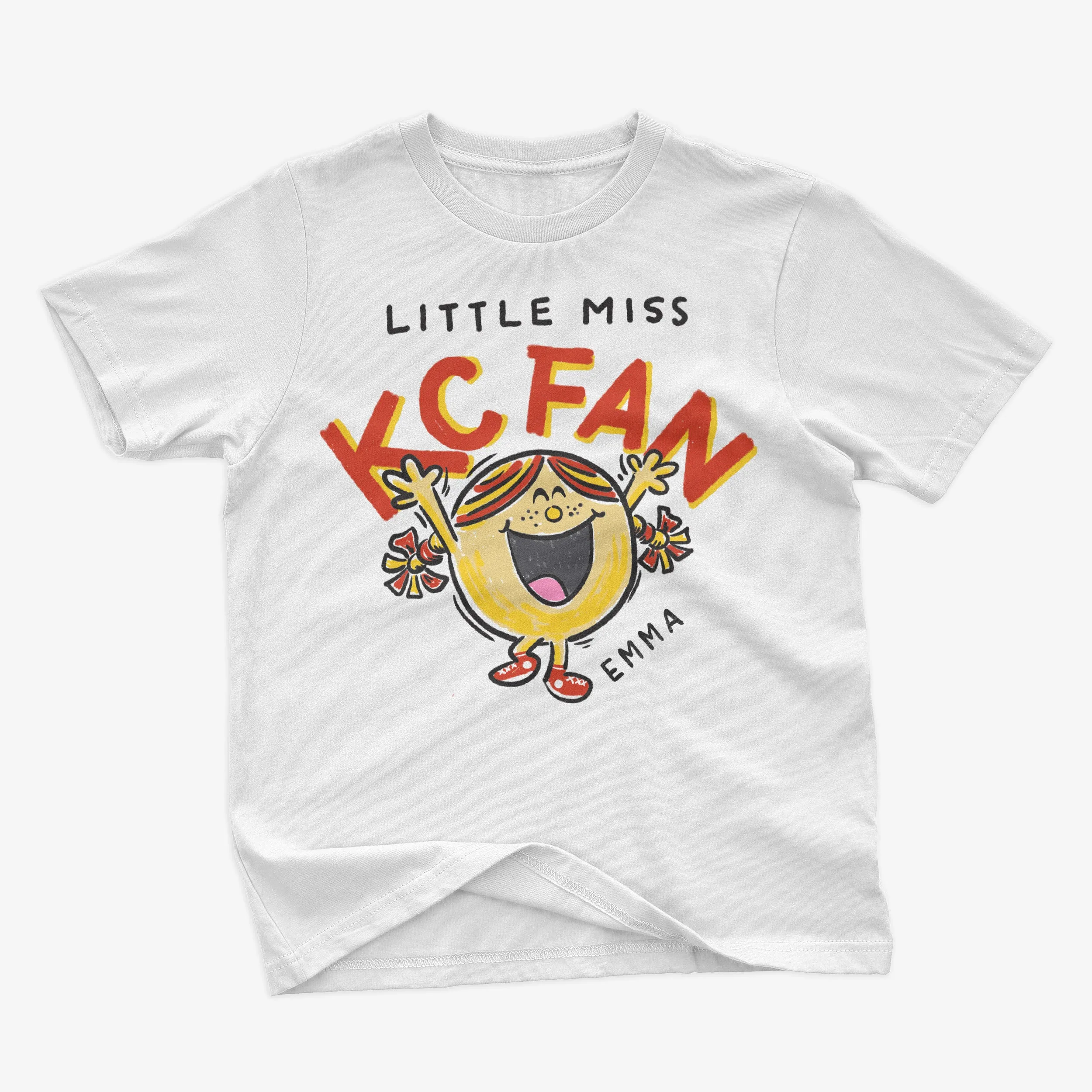 Little Miss Chiefs Fan adorable little miss girls chiefs kansas city chiefs shirts