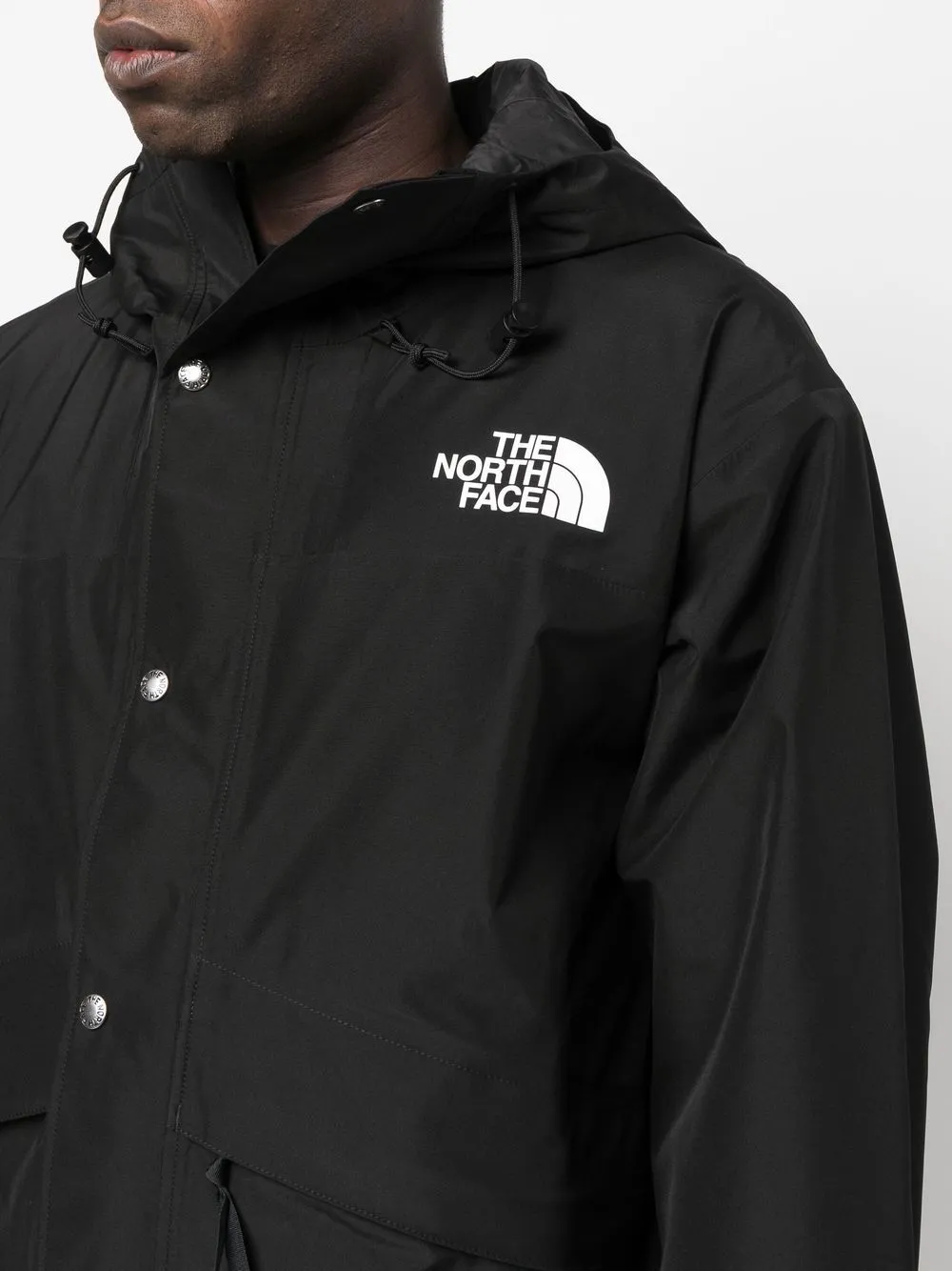 logo-embroidered windbreaker