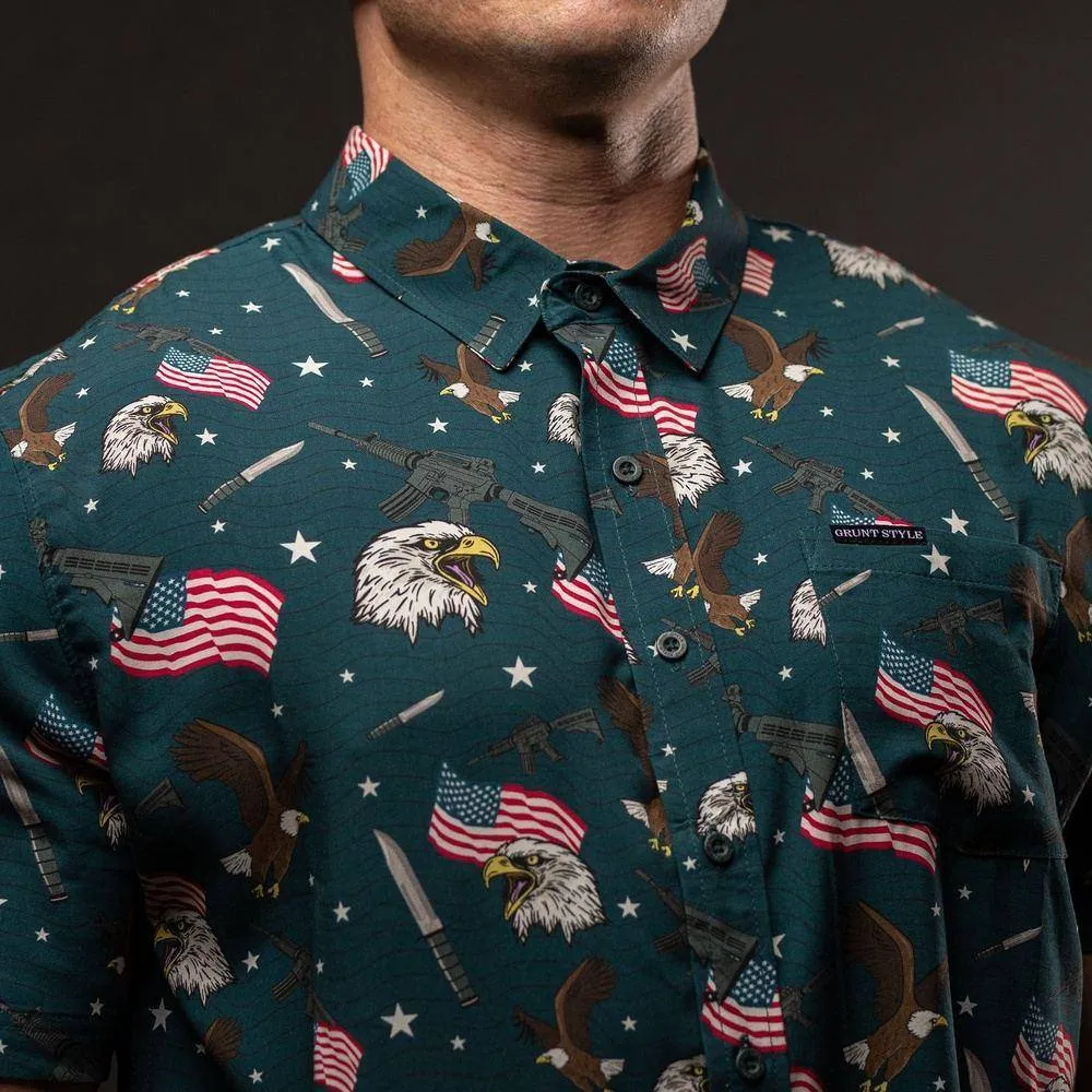 Men's At Ease Button Down - Tac Eagle