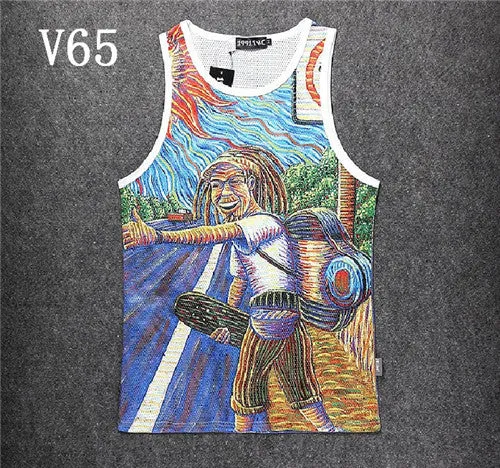 Men's Mesh Hippie Hitch Hike 3D Tank Top