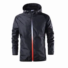 Men's Spring/Summer Casual Hooded Windbreaker | Plus Size