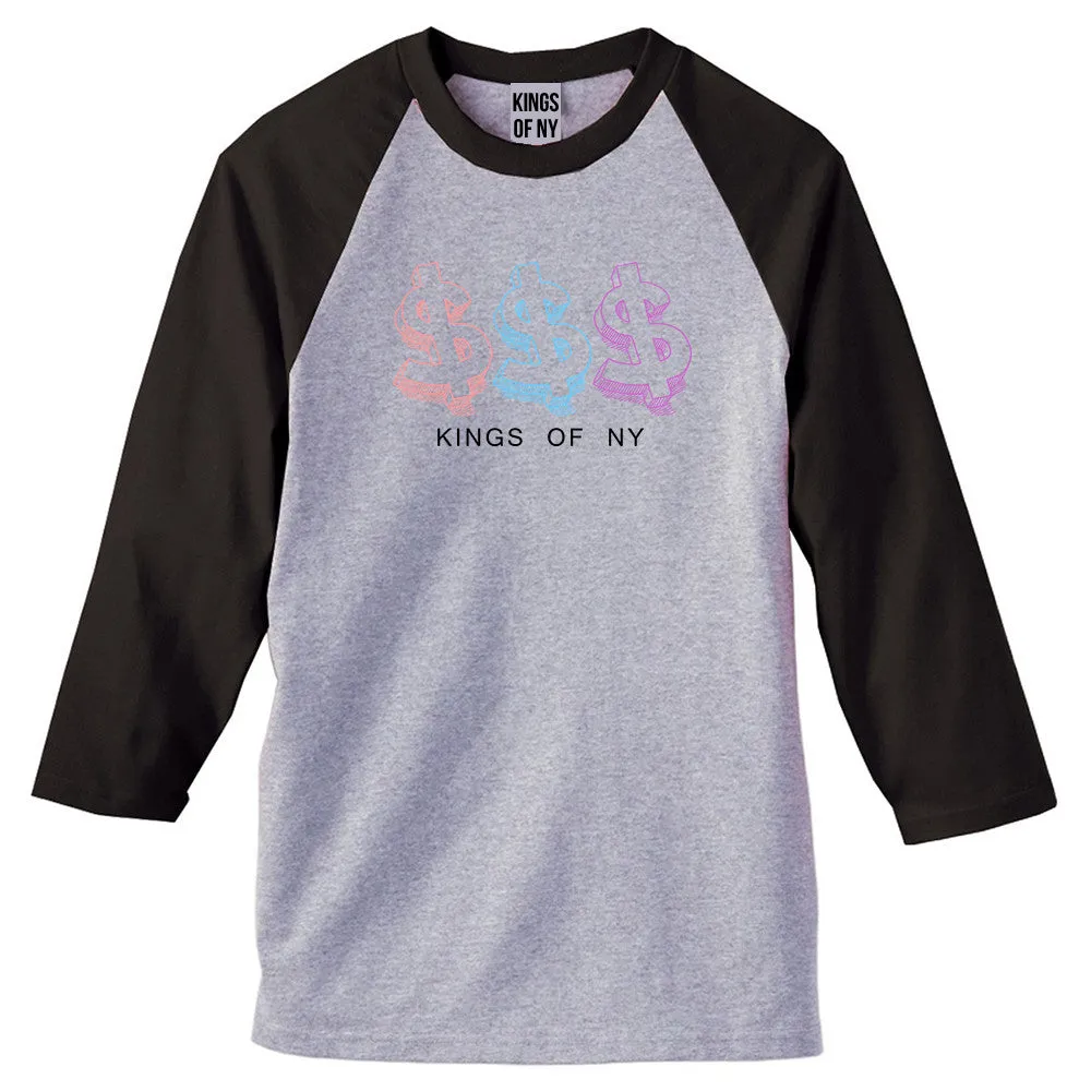 Money Signs Colors SP17 3/4 Sleeve Raglan T-Shirt