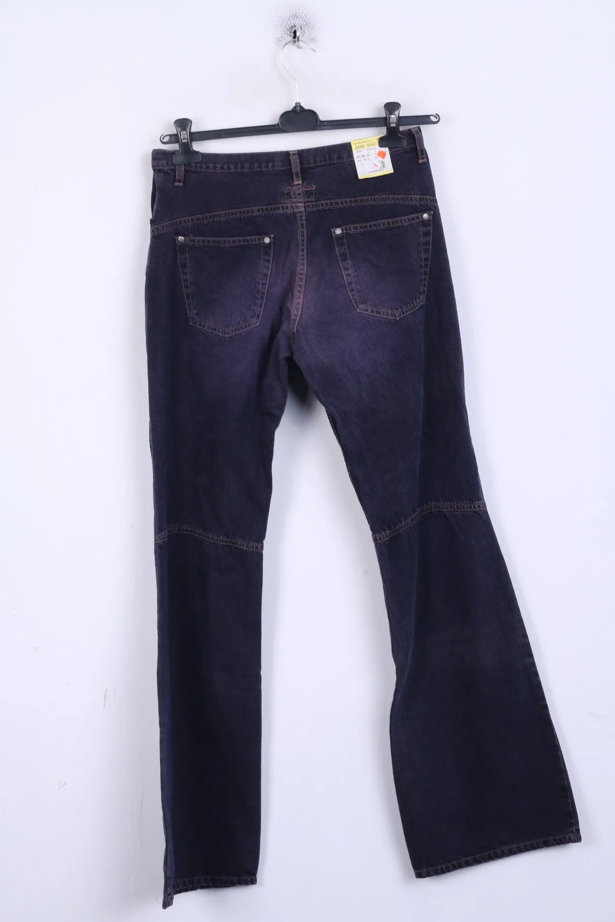 New MUSTANG Jeans Womens W31 L36 Jeans Trousers Bootcut Plum Cotton