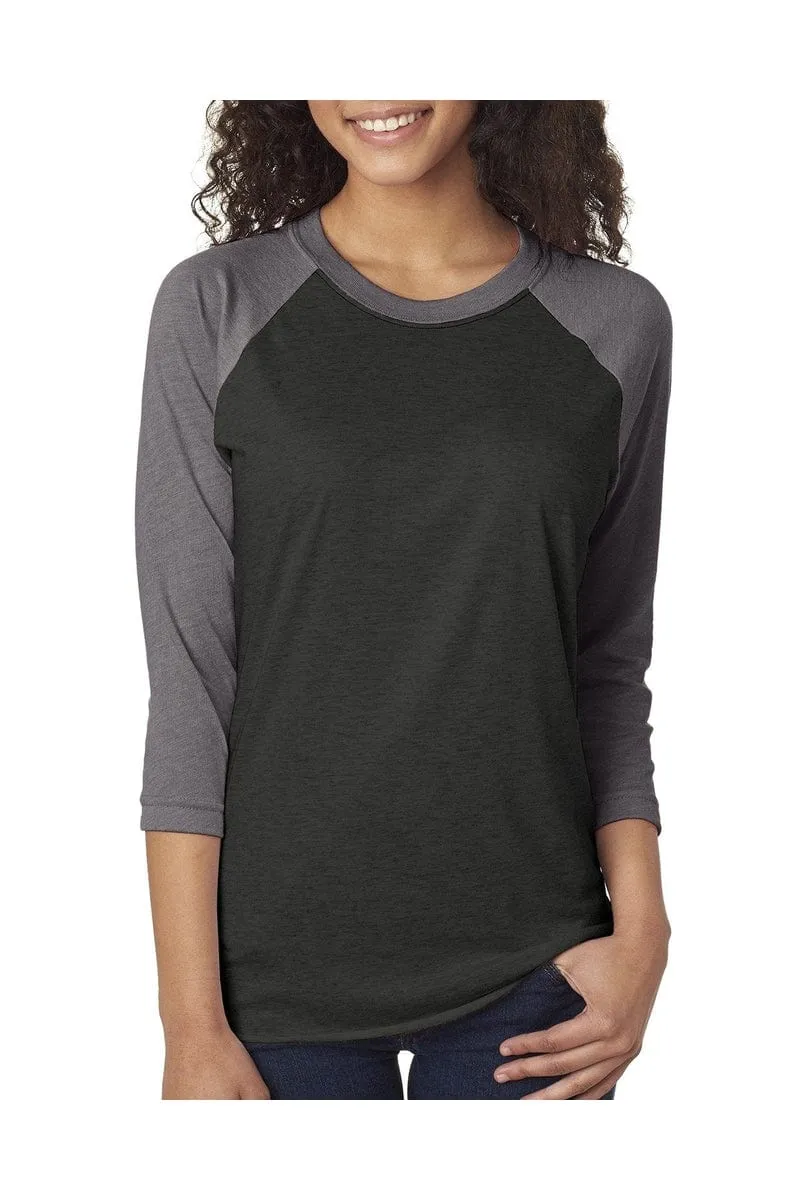 Next Level 6051: Unisex Triblend 3/4-Sleeve Raglan