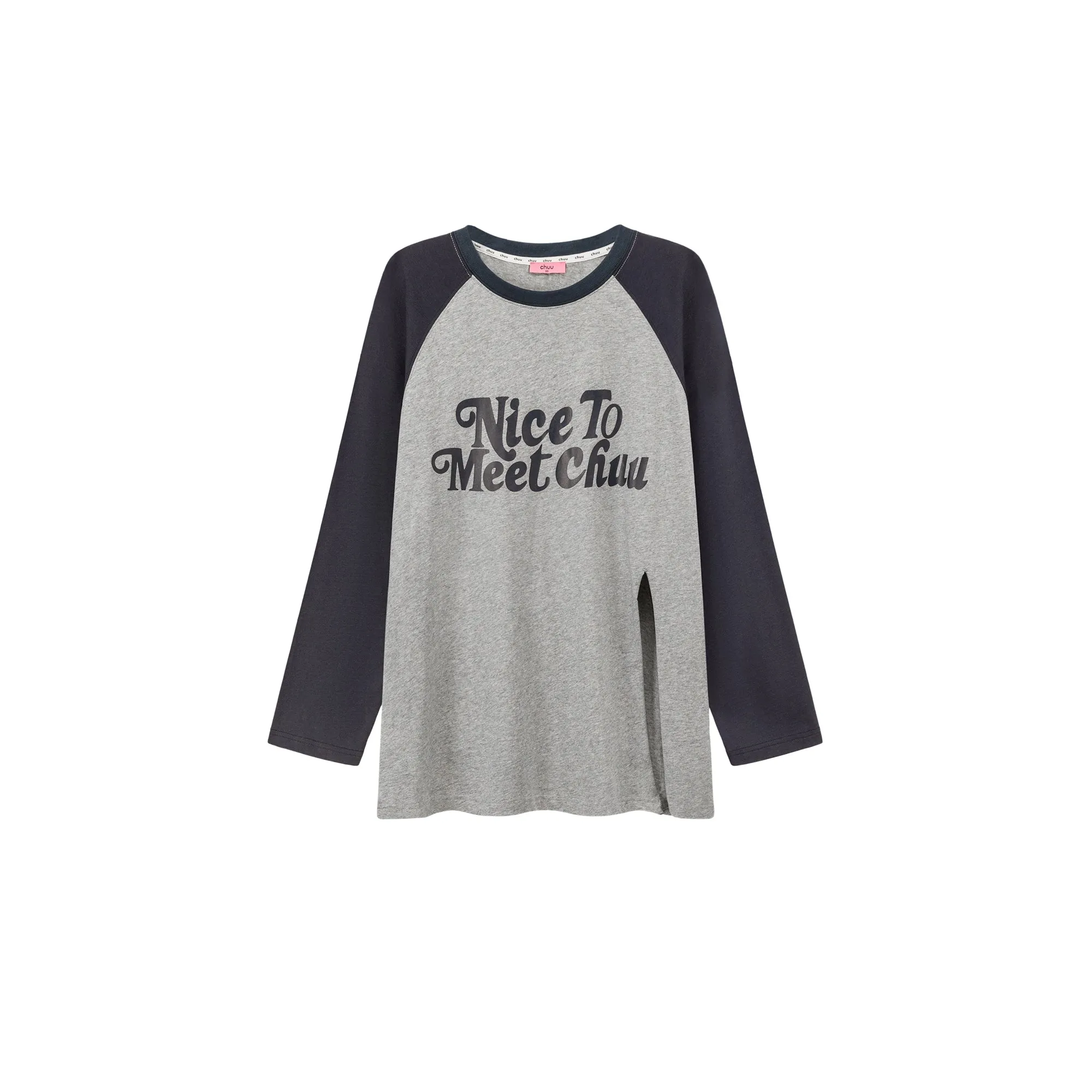 Nice To Meet Chuu Contrast Raglan T-Shirt