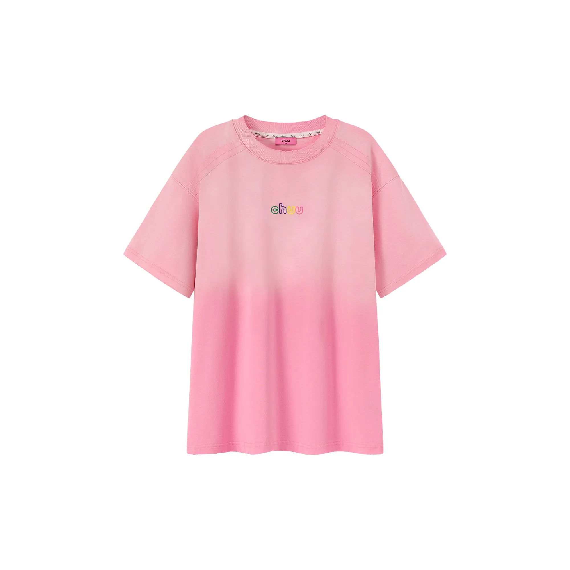 Rainbow Chuu Logo Gradient Raglan T-Shirt