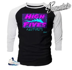 Retro 5 Grape Good Vibes Raglan Shirt