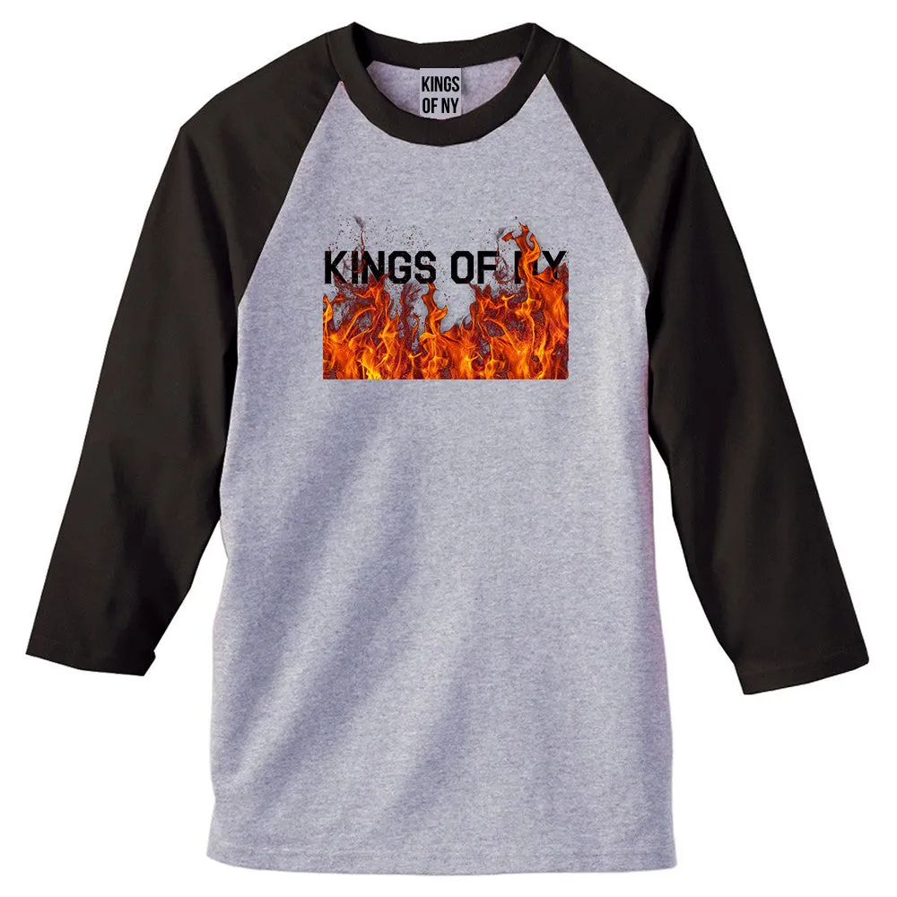 Rising From The Flames 3/4 Sleeve Raglan T-Shirt