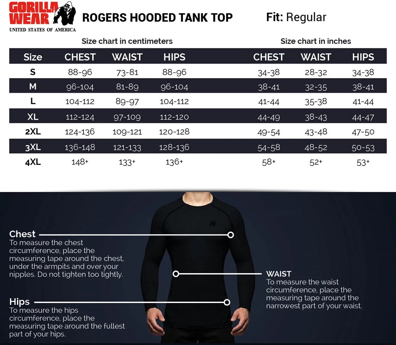 Rogers Hooded Tank Top -Black