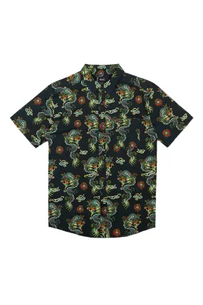 RVCA Neon Dragon Short Sleeve Shirt