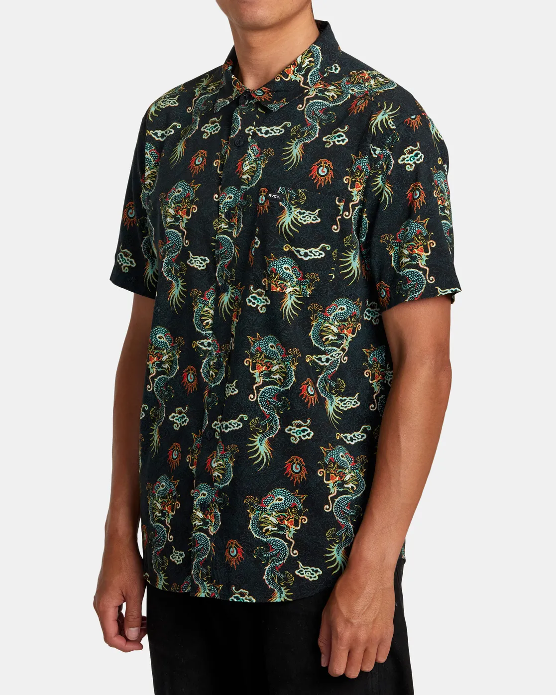 RVCA Neon Dragon Short Sleeve Shirt