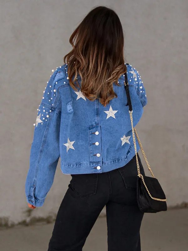 Stars & Planets = Galaxy Denim Jacket